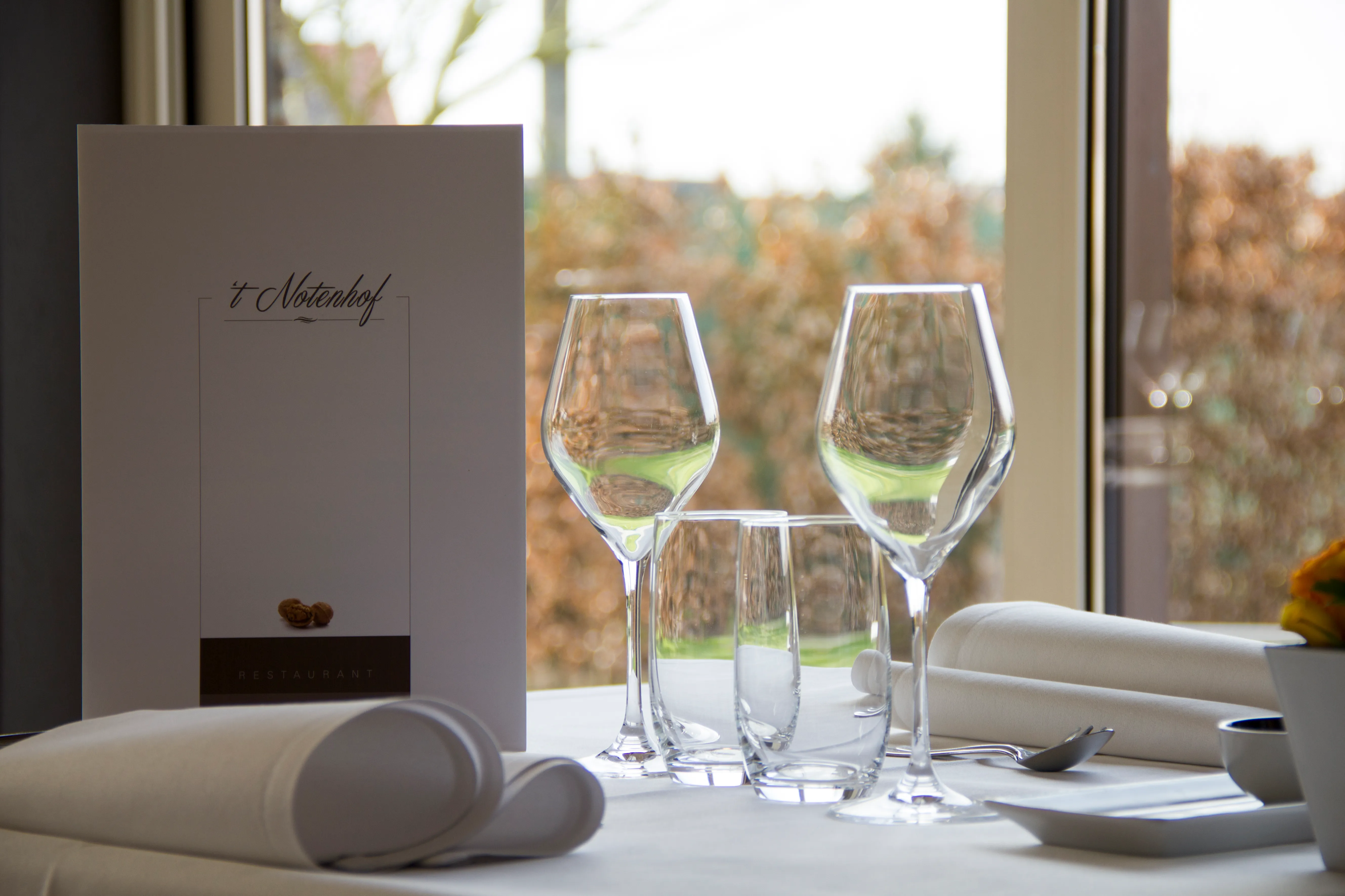 Bord uit de Menu Lunch van Restaurant 't Notenhof